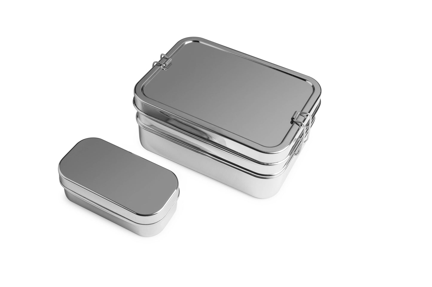 Brotzeit Lunchbox: 3 i 1 matboks i rustfritt stål.