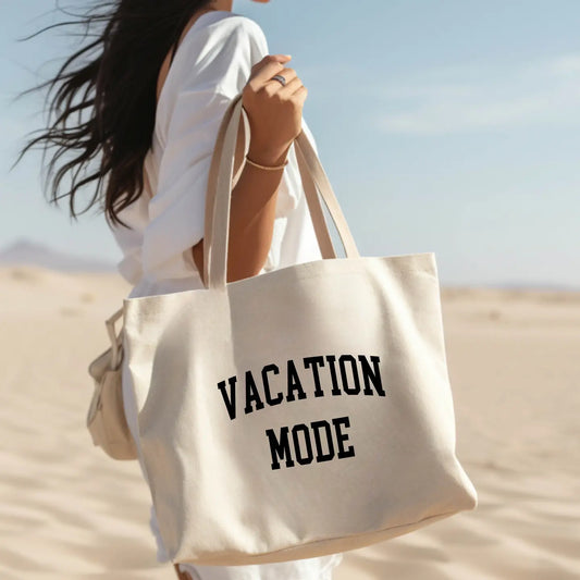 Vacation Mode Canvas Tote bag 100 % bomull