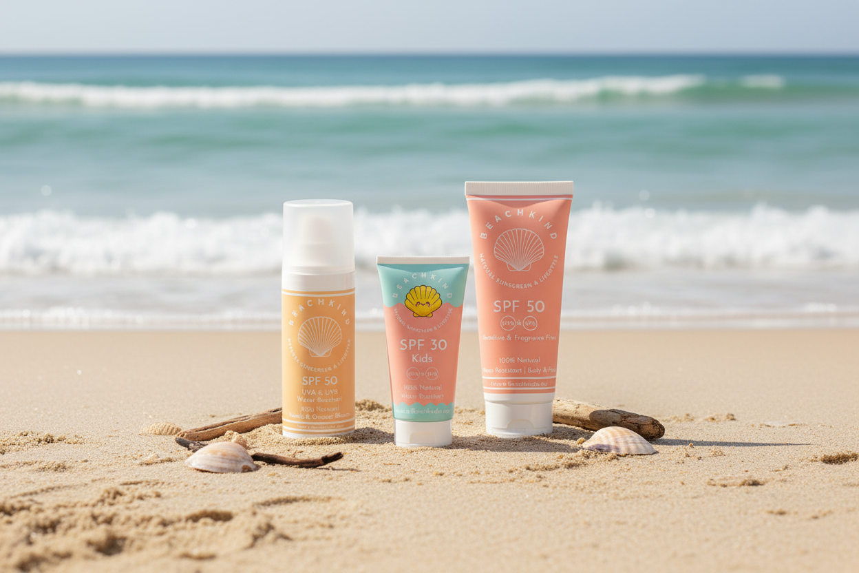 Beachkind solkrem – promobilde