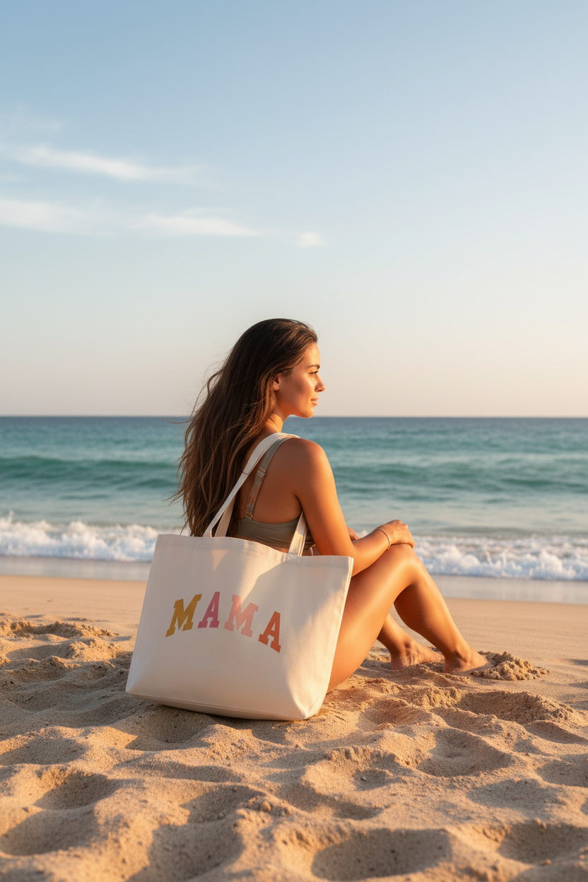 MAMA Tote Bag Beach
